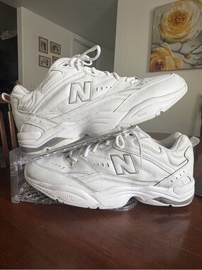 NEW BALANCE Men's 609 MX609AW SNEAKERS SIZE 16 White On White